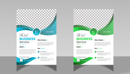 Corporate flyer design vector template, Creative and modern flyer you can used commercial business.