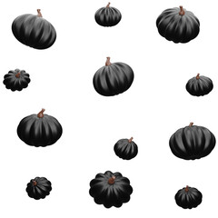 black and white pumpkins, set of icons, helloween, holiday, horror, illustration,  pumpkin, backdrop, background, black, boo
