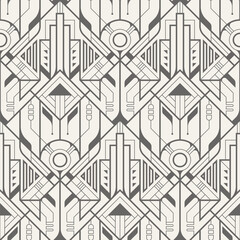 Abstract vector tech line seamless pattern.