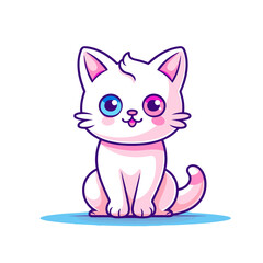 Cat sitting cartoon , Illustration, Cartoon PNG