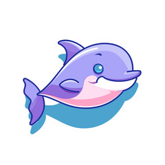 Obraz premium Dolphin fish cartoon , Illustration, Cartoon PNG