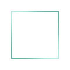 Fototapeta premium green mint line square light