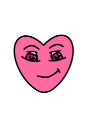 Illustrations cœur émotions amour admiration