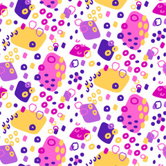Seamless pattern in abstract expressionism style. 