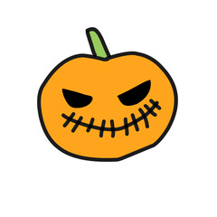 Halloween with cute and spooky characters and stuff
