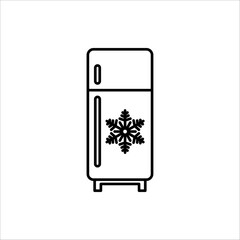Freezer cold icon. Refrigerator icon. vector illustration isolated on white background