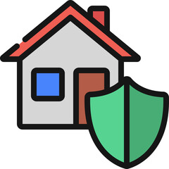 House Insurance Shield Icon