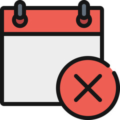 Missed Deadline Calendar Icon