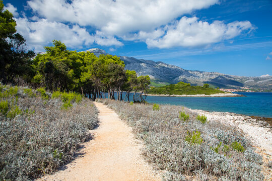Badija Island off the Coast of Korcula Island on the Dalmatian Coast of Croatia