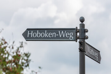 Der Hoboken-Weg in Kampen auf der Insel Sylt - obrazy, fototapety, plakaty