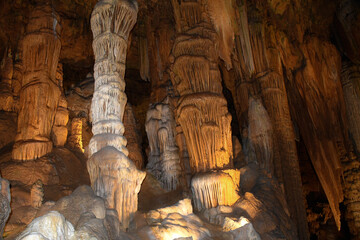 Stalactites and Stalagmites, Luray Caverns, Virginia