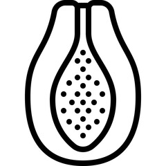 Papaya Fruit Icon