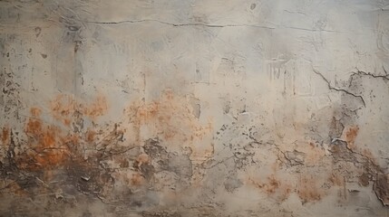 Vintage old background in gray beige color. Semi-concrete wall with plaster texture.
