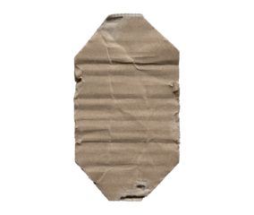 Damaged Cardboard PNG Alphabet