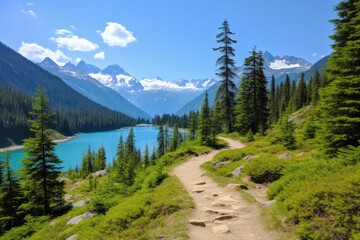 Scenic Trekking Trail in Canada