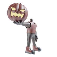 pumpkin 3d halloween party in maroon theme