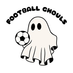 Football Ghoul Halloween Design