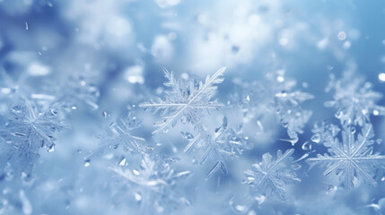 snow flake closeup
