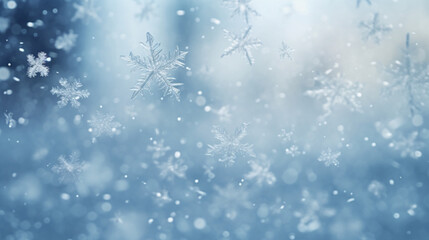flakes falling