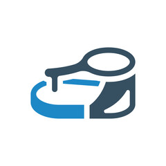 beach sandals, slippers icon vector illustration