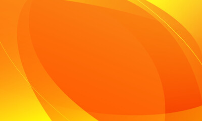 Abstract orange background with waves. Vector illustration