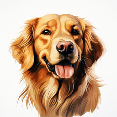 Fototapeta premium A Happy and Fashionable Puppy, Perfect for Pet-Friendly Art, Dog Grooming, or Dog Lovers – A Cute Hand-Drawn Pet in Black and White
