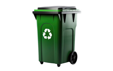 Reshaping Recycling Bins for a Greener Future Isolated on a Transparent Background PNG.