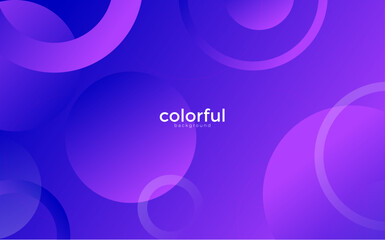 Abstract background with circles, Purple banner