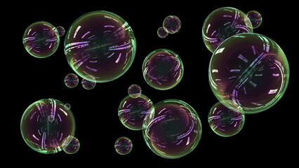 realistic soap bubbles isolated set,laundry foam circle round shape set