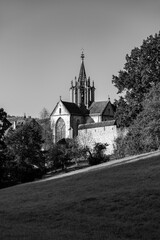 “Kloster Bebenhausen“ monastery and castle near Tübingen in southern Germany on a sunny late...
