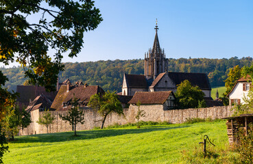 “Kloster Bebenhausen“ monastery and castle near Tübingen in southern Germany on a sunny late...