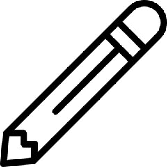 Pencil flat icon vector illustration 