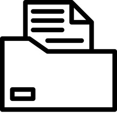 Folder flat icon vector illustration 