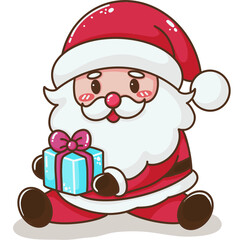 santa claus with gifts xmas