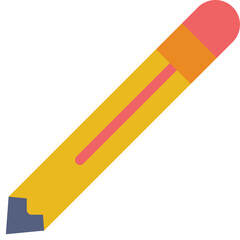 Pencil flat icon vector illustration 