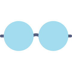 Glasses flat icon vector illustration 