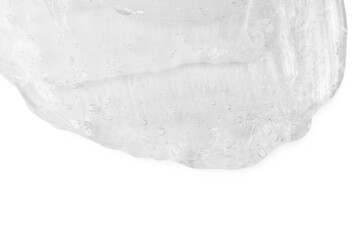 Lots of flowing clear gel, serum. On an empty transparent background.