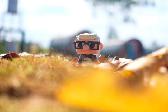 Bangkok, Thailand - October 6, 2023 : Funko Pop action figures. Funko Pop! Disney Carl nomber 59