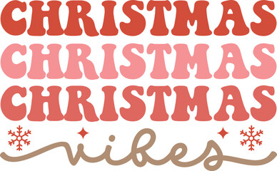 Christmas svg, Christmas svg design, retro, christmas retro svg, wavy, groovy, wavy christmas svg