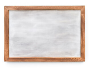 Rubbed out dirty chalkboard. Realistic blackboard in wood frame. Empty chalkboard for restaurant menu or school class.
