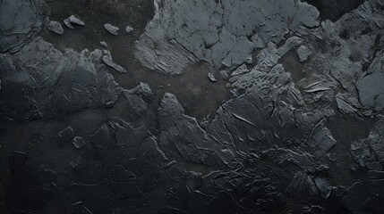 Close to texture of broken asphalt or burnt rubber. Top view - obrazy, fototapety, plakaty