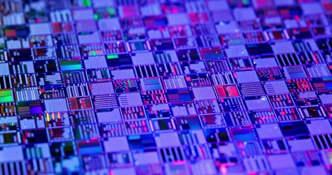 Silicon semiconductor wafer close-up. In electronics, a wafer also called a slice or substrate is a thin slice of semiconductor, a crystalline silicon, used for the fabrication of integrated circuits