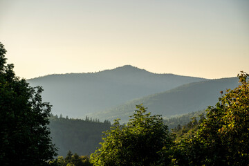 Abendstimmung im Bergdorf Waldh&auml;user, Nationalpark Bayerischer Wald 3