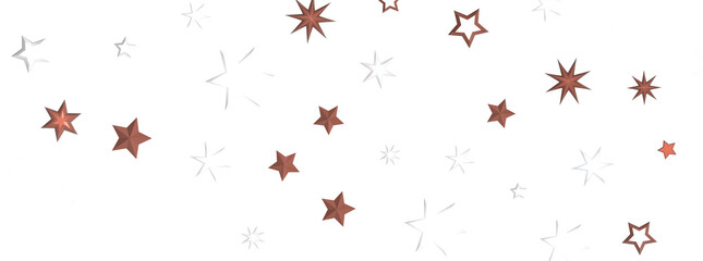 Astral Downpour: 3D Illustration Brings a Shower of Gold Stars