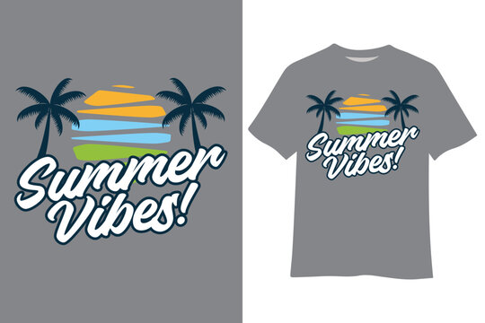 Summer Vibes T-Shirt Design Summer T-Shirt