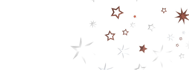 Descendant Christmas Constellations: Mind-Blowing 3D Illustration of Falling Festive Star Patterns