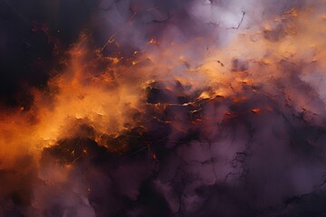 an abstract orange and purple painting, in the style of canvas texture emphasis, light purple and dark amber, abstract photography, renaissance-inspired chiaroscuro. generative AI - obrazy, fototapety, plakaty