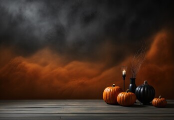 halloween_concept_with_space_on_left_minimal 26 - obrazy, fototapety, plakaty