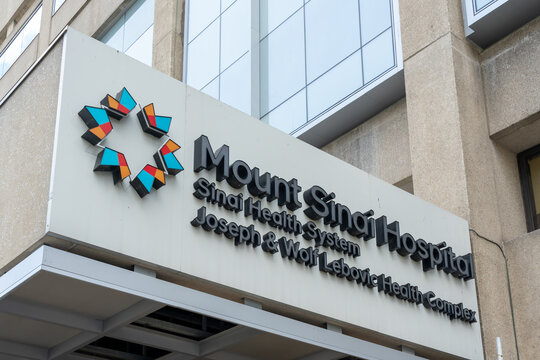 Mount Sinai Hospital (MSH) in Toronto, Ontario, Canada - August 9, 2023. Mount Sinai Hospital is a hospital and part of Sinai Health.