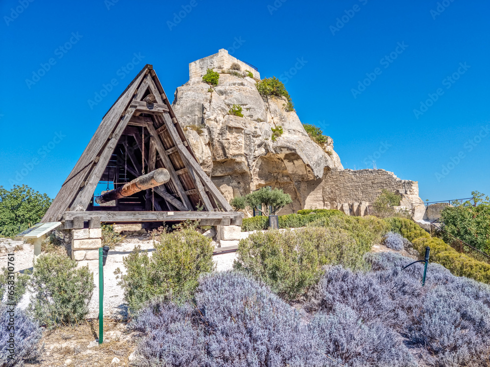 Sticker Castle in the Beaux de Provence, South of France